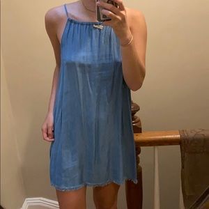 Blue jean styled dress